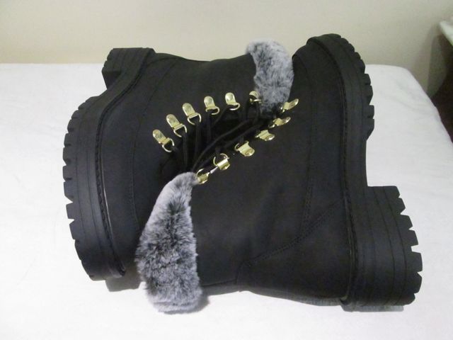 BOTINES DE MUJER COLOR NEGRO NUMERO 39 MARCA TEX