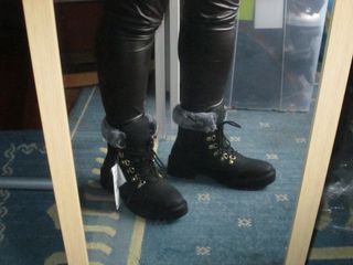 BOTINES DE MUJER COLOR NEGRO NUMERO 39 MARCA TEX