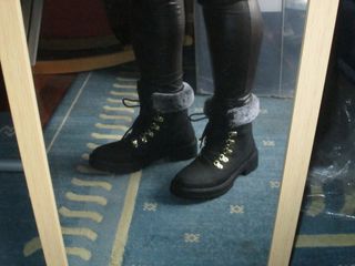 BOTINES DE MUJER COLOR NEGRO NUMERO 39 MARCA TEX