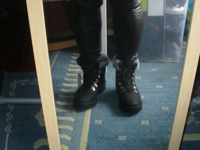 BOTINES DE MUJER COLOR NEGRO NUMERO 39 MARCA TEX