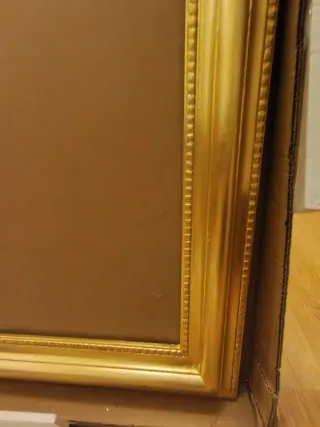 Marco / Espejo Madera CELESTE 120x90 Dorado