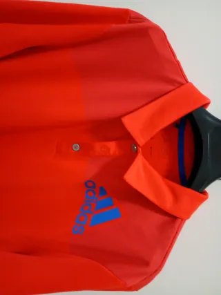 Polo Adidas Uomo Arancione/Rosso