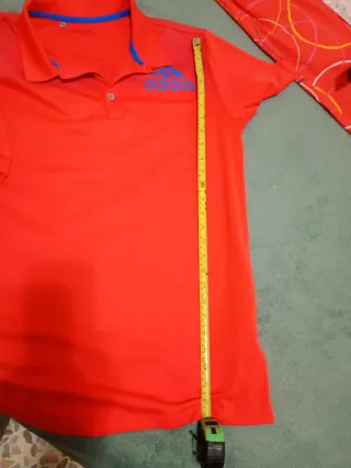 Polo Adidas Uomo Arancione/Rosso