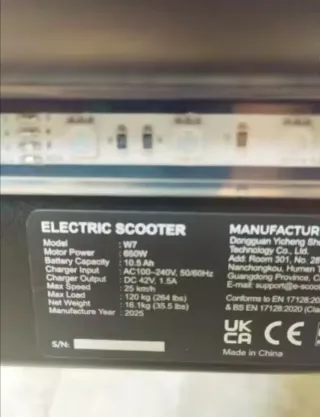 Patinete Eléctrico 650W Sin Estrenar