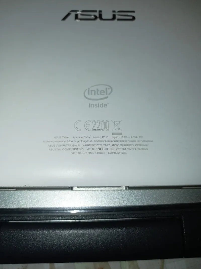Tablet Asus K018 Blanca afbeelding 3