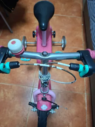 Bicicleta infantil unicornio rosa