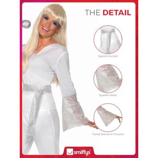 Smiffys Disfraz Discotequera años 70 Nuevo (talla M)