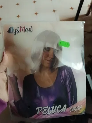 Peluca OysMad Corta Blanca