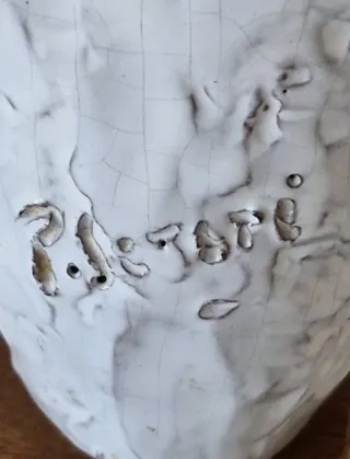 Escultura Virgen con Niño firmada P. Restori