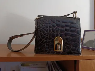 Bolso vintage piel cocodrilo