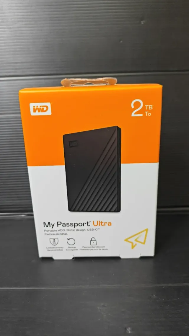WD My Passport 2TB Disco Duro Externo Portátil