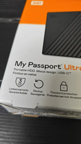 WD My Passport 2TB Disco Duro Externo Portátil