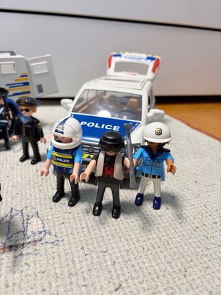 Playmobil Policía: Coche, Moto y Figuras