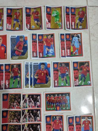 93 Cromos Selección Española Masculino y Femenino