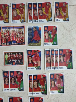 93 Cromos Selección Española Masculino y Femenino