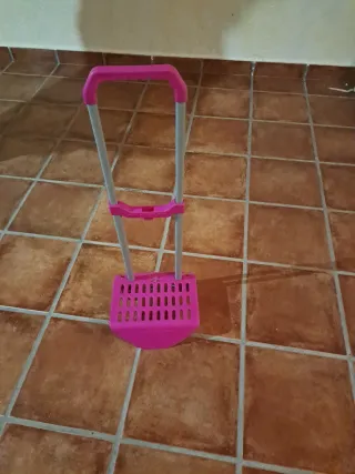 Carrito para mochila rosa