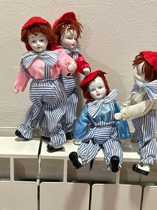 Bambole da collezione stile Pierrot
