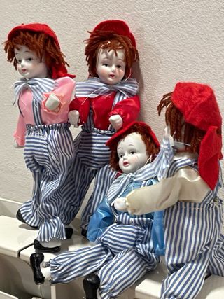 Bambole da collezione stile Pierrot