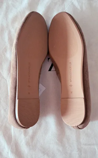 Bailarinas Piel Serraje Talla 36