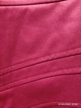 Vestido fiesta rosa satinado