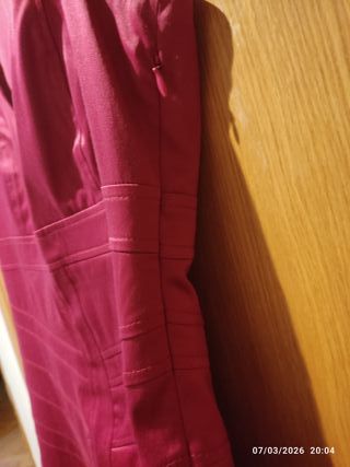 Vestido fiesta rosa satinado