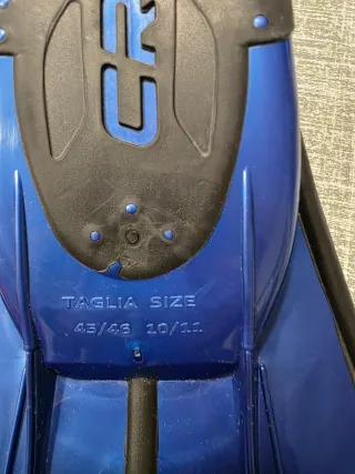 Aletas cressi aqua snorkel azul