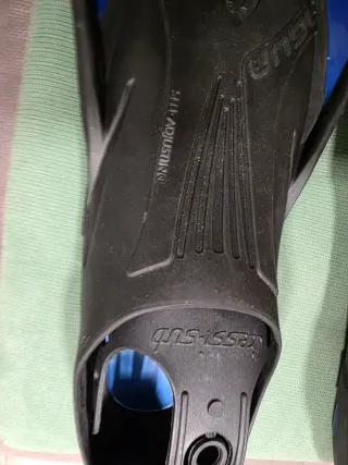 Aletas cressi aqua snorkel azul