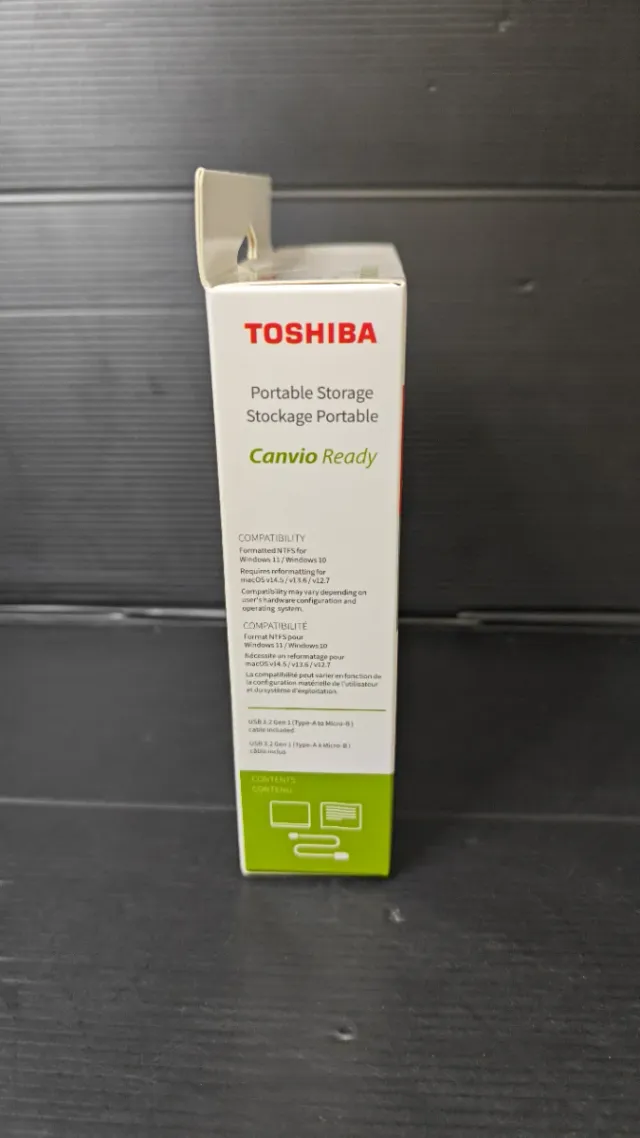 Disco Duro Externo Toshiba Canvio 1TB USB 3.1