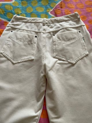 Pantalón pana Lasserre blanco roto