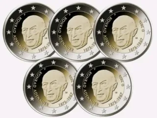 2€ Alemania 2026 Konrad Adenauer Conmemorativa