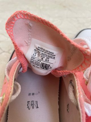 Zapatillas Converse All Star Rosa Estrellas Dorada