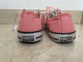 Zapatillas Converse All Star Rosa Estrellas Dorada
