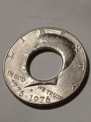 MONEDA MEDIO DOLAR.KENNEDY.BICENTENARIO.ERROR.