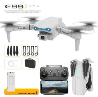 Dron con cámara blanco