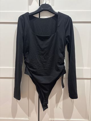 Body negro manga larga