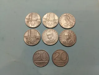 Lote 8 Moneda Polonia 20 Zlotych diferentes. Ver