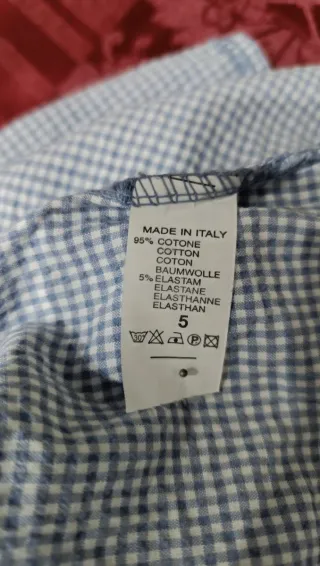 Blusón azul blanco NUEVO algodón TALLA L-XL