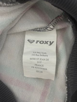Sudadera Roxy cuadros cremallera Talla S