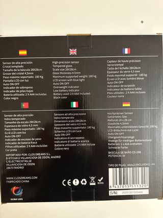 Bilancia da bagno digitale Euro Life NUOVA