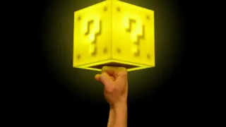 Interactive 8-bit lamp Super Mario Question Block