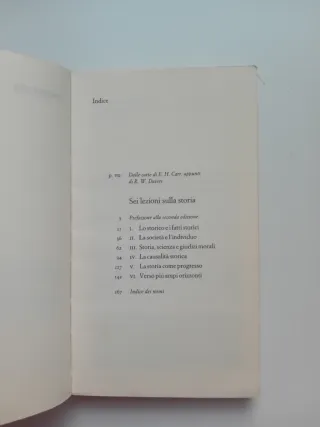 Sei lezioni sulla storia di Edward H. Carr