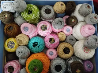 Lote Hilos Ganchillo, Bolillos, Punto Cruz,bordar
