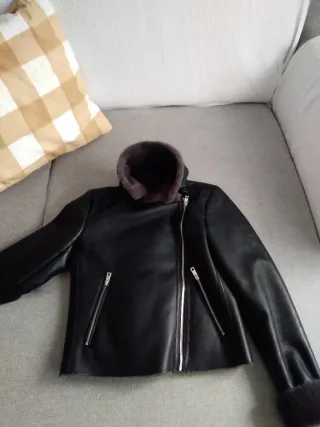 Chaqueta S Mango efecto piel