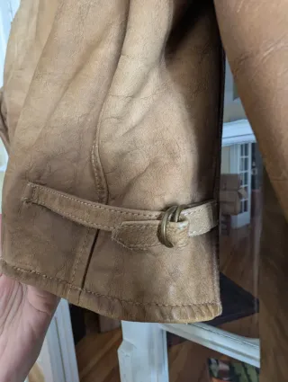 Chaqueta Piel Ralph Lauren Talla 8 Beige