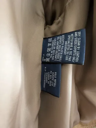 Chaqueta Piel Ralph Lauren Talla 8 Beige