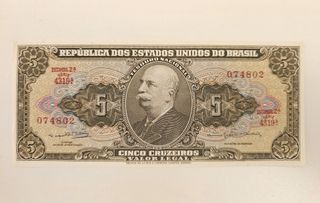 Lotto 2 Banconote Antiche: Messico e Brasile