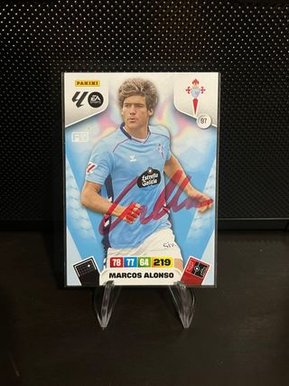Cromo Panini Marcos Alonso Firmado