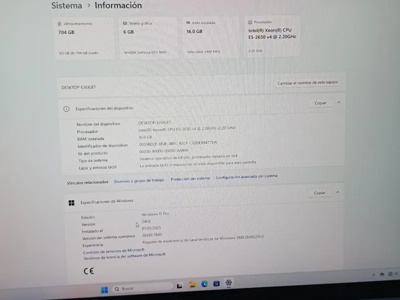 PC Gamer GTX 1660 6GB 16GB RAM Blanco afbeelding 4