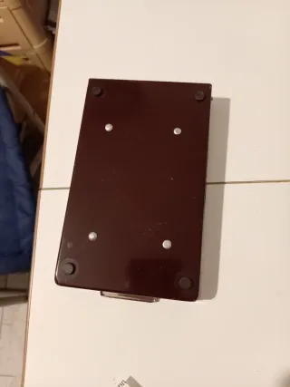 Agenda meccanica vintage in plastica e metallo