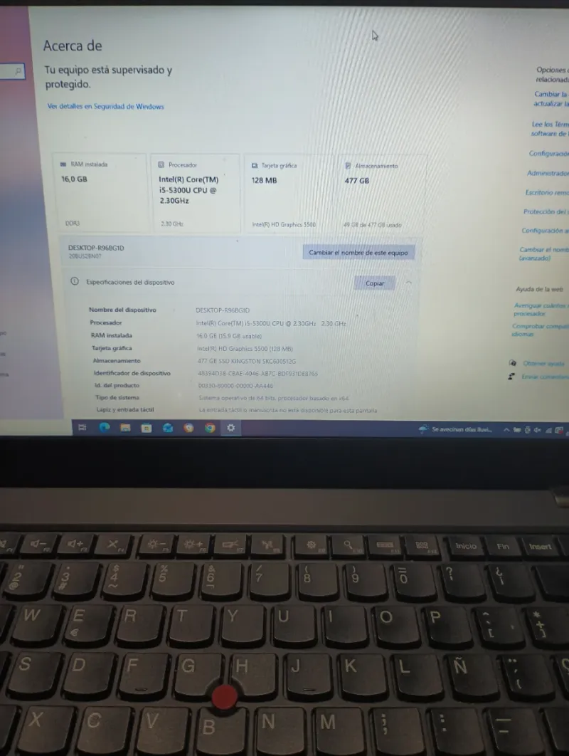 Portátil Lenovo ThinkPad T450 Usada afbeelding 5